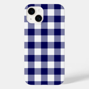 Navy und White Gingham Pattern Case-Mate iPhone Hülle