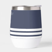 Navy und White Stripes Personalisiert (Links)
