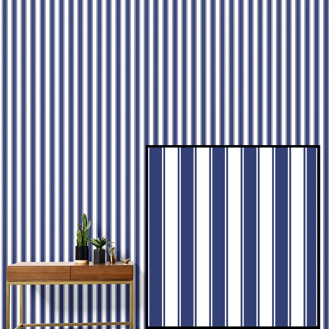 Navy und White Stripes Tapete (Von Creator hochgeladen)