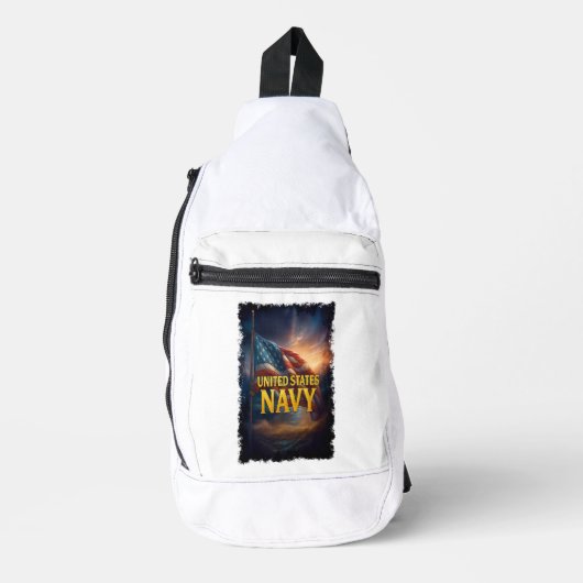 Navy USN Veteran Crossbody Bag (Vorderseite)