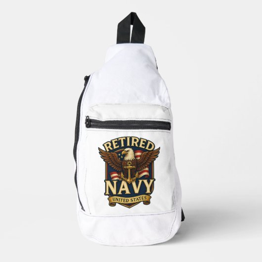 Navy USN Veteran Crossbody Bag (Vorderseite)