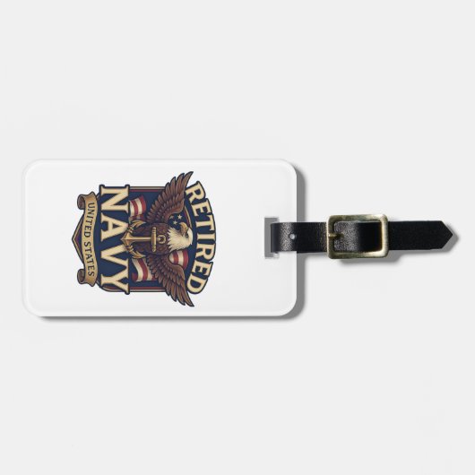 Navy USN VETERAN Gepäckanhänger (Vorderseite horizontal)