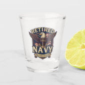 Navy USN Veteran Schnapsglas (Vorderseite)