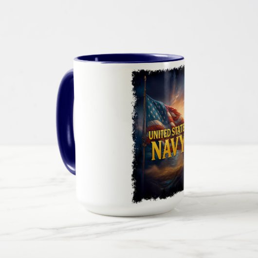 Navy USN Veteran Tasse (Vorderseite Links)