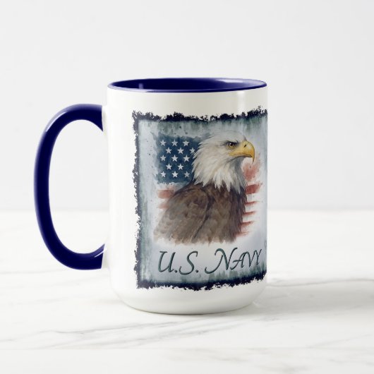 Navy USN Veteran Tasse (Links)
