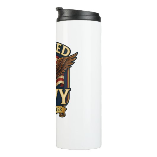 Navy USN Veteran Thermosbecher (Nach rechts gedreht)