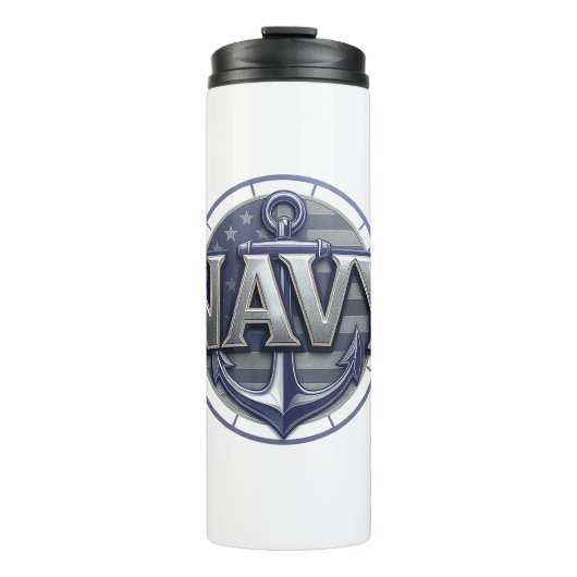 Navy USN Veteran Thermosbecher (Vorderseite)