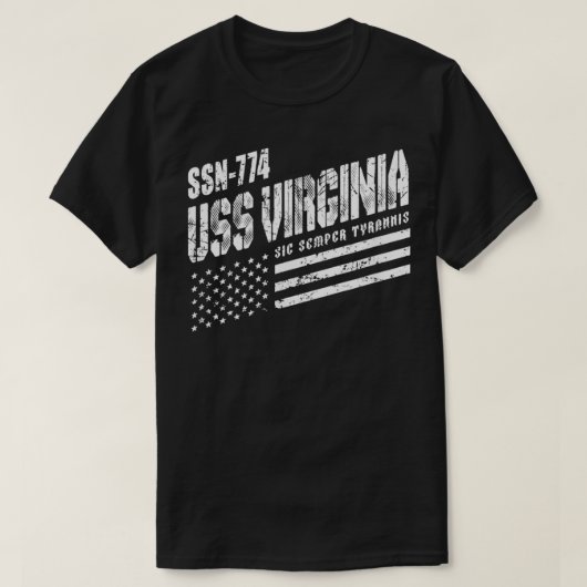 Navy USS Virginia SSN 774 U-Boot U-Boot T-Shirt (Design vorne)