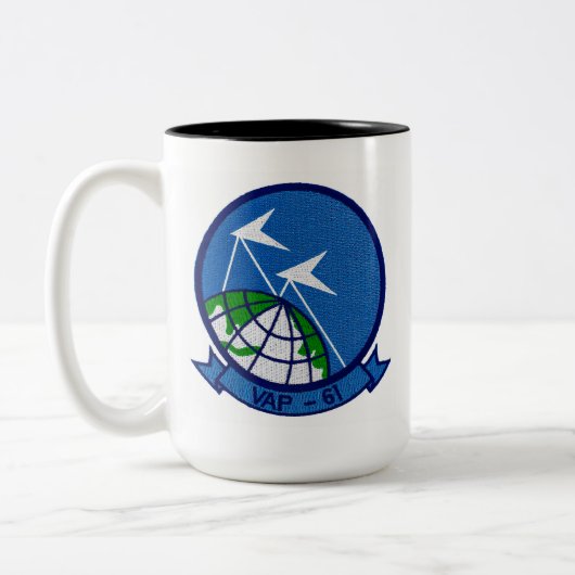 Navy VAP-61 Photo Squadron Coffee Mug Zweifarbige Tasse (Links)