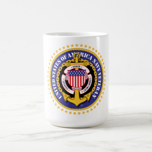 Navy Veteran Kaffeetasse (Mittel)