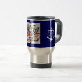 Navy Veteran Logo-Tasse Reisebecher (VorderseiteRechts)