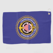Navy Veterann Golfhandtuch (Horizontal)