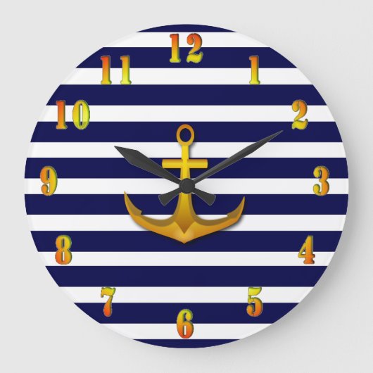 Navy Wall Uhr (Vorderseite)
