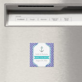 Navy, Wassergymnastik-Hochzeit Sichern Sie das Dat Magnet (In Situ (Geschirrspüler))