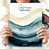 Navy Water Flow 2025 Individuelle Name Planer