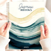 Navy Water Flow 2025 Individuelle Name Planer