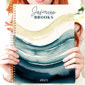 Navy Water Flow 2025 Individuelle Name Planer