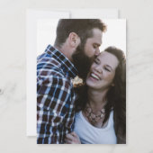 Navy Waves Sakura Blossom Modern Wedding Save The Date (Rückseite)