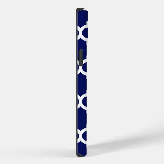 Navy Welch marokkanischer #5 Raspberry 3 Initial M Case-Mate iPhone Hülle (Rückseite / Rechts)