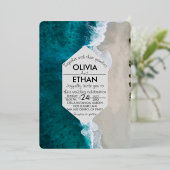 Navy-Wellen Küstenhochwald Einladung (Stehend vorne)