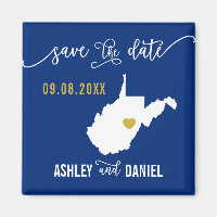Navy West Virginia Hochzeit Speichern Sie die Datu