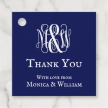 Navy Whine Script Monogram B&G Danke, DIY BG