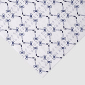 Navy White Blue Pink Gavel Tissue Paper Seidenpapier (Detail)