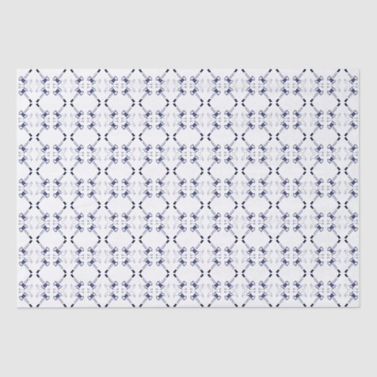 Navy White Blue Pink Gavel Tissue Paper Seidenpapier (Vorderseite)