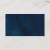 Navy White Champagne Ivory Geometric Empfang Begleitkarte (Rückseite)