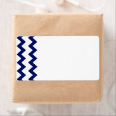 Navy White Chevrons Label (Insitu)