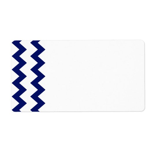 Navy White Chevrons Label (Vorne)