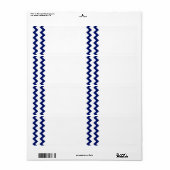 Navy White Chevrons Label (Vorne)