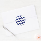 Navy White Chevrons Sticker (Umschlag)