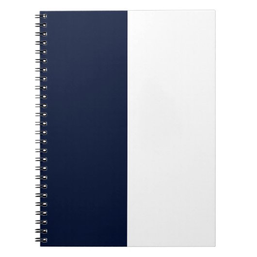 Navy & White CUSTOM Notizblock (Vorderseite)