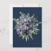 NAVY WHITE GOLD ROSE EUCALYPTUS SAVE THE DATE (Rückseite)