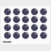 Navy White Sage DANK YOU Eucalyptus Stickers (Blatt)