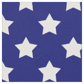 Navy White Stars Muster Decorative Textil Stoff (Nahaufnahme)