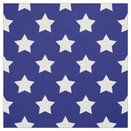 Navy White Stars Muster Decorative Textil Stoff