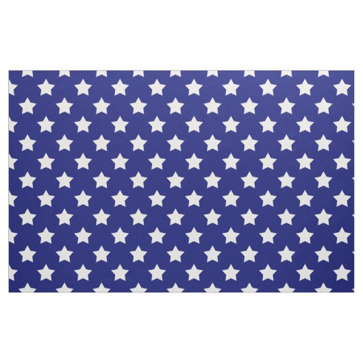 Navy White Stars Muster Decorative Textil Stoff (Fat Quarter (45,7 x 55,9 cm))
