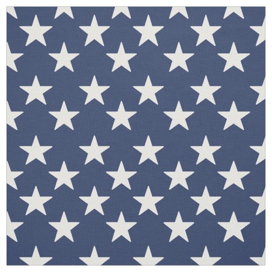 Navy White Stars Stoff (Muster)