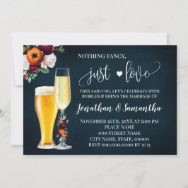 Navy Wine Extravagant Just Liebe Hochzeit einladen Save The Date