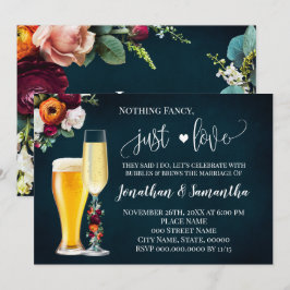 Navy Wine Extravagant Just Liebe Hochzeit einladen Save The Date