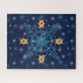 Navy Winter Snowflake Kiss Muack S!!! 520 Stk. Puzzle (Horizontal)