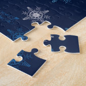 Navy Winter Snowflake Kiss Muack S!!! 520 Stk. Puzzle (Seite)