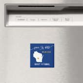 Navy Wisconsin Wedding Save the Date Map Magnet (In Situ (Geschirrspüler))