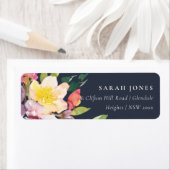 NAVY YELLOW BLUSH BURGUNDY FLORAL BUNCH ADRESSE (Insitu)