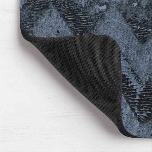 Navy Zickzack Abstrakt Mousepad (Ecke)