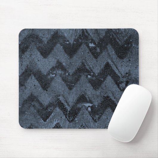 Navy Zickzack Abstrakt Mousepad (Mit Mouse)
