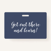 Navy Zickzack Homeschool Student ID Abzeichen Ausweis (Rückseite)