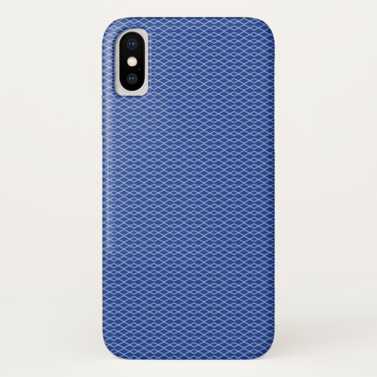 Navy Zickzack Pattern Case-Mate iPhone Hülle (Rückseite)